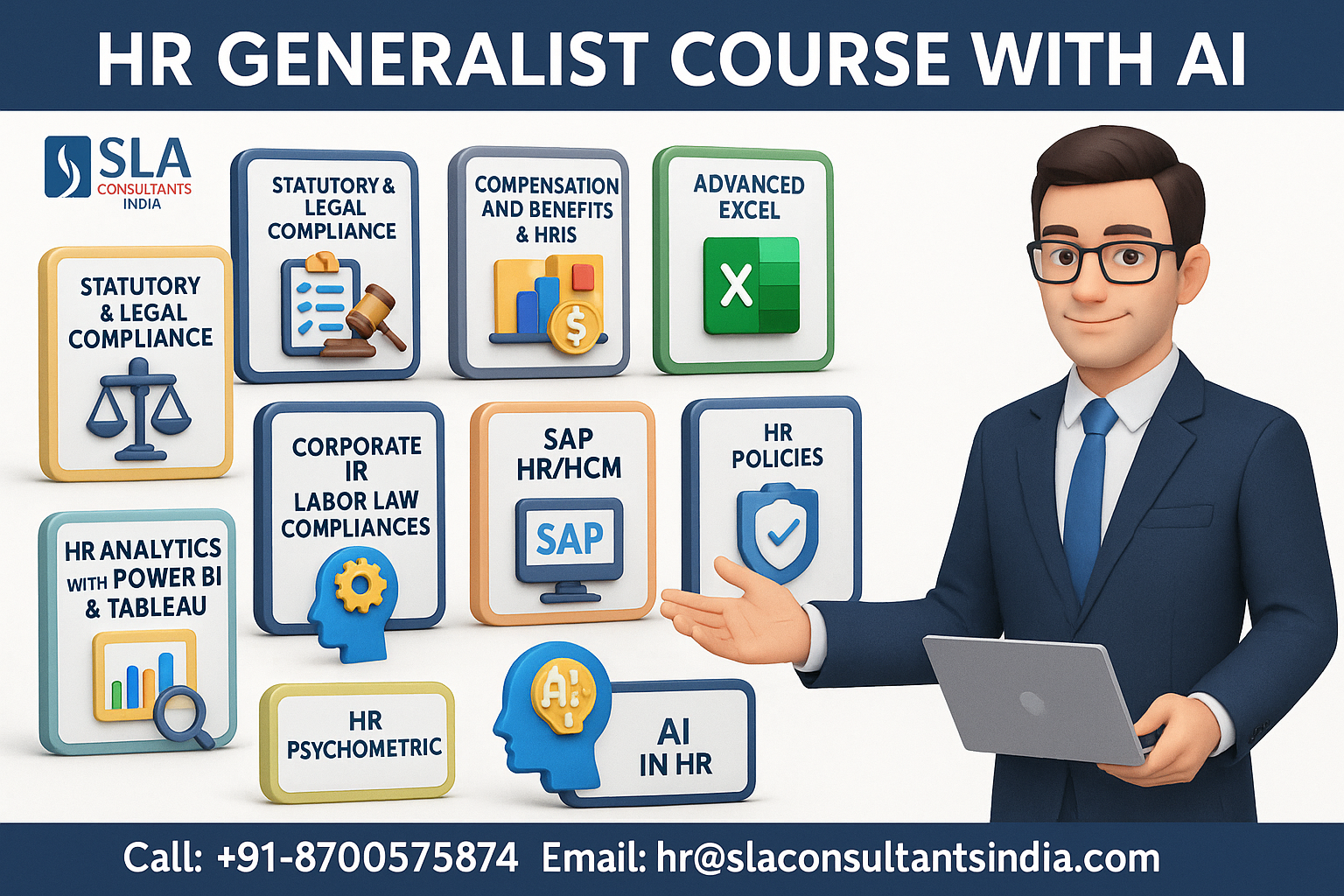 Hr Course In Delhi. With Sap Hcm And Ms Power Bi/Ai,, Learn Skills Today, Get Hired By Mncs Tomorrow, Upskills With Ai For 2026, By Sla Consultants India,